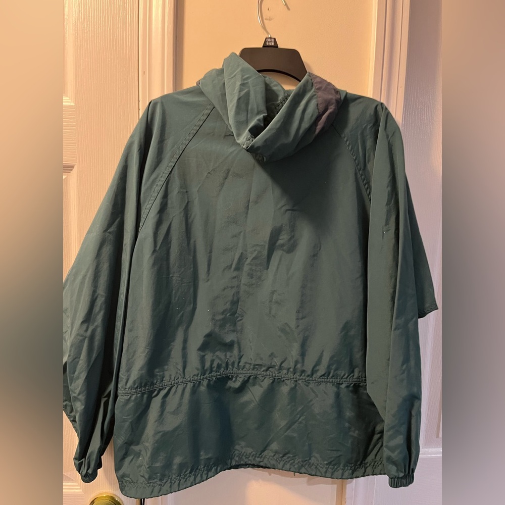 LL Bean Mountain Classic Anorak Jacket Women M Camping Kangaroo Pocket 90s - Picture 8 of 10